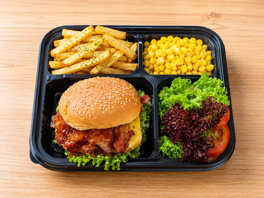   Halal bento boxes priced from $7 per pax are the most affordable per-person option.